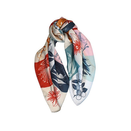 Designer Kiwiana Scarf - NZ Flora - Funky Gifts NZ