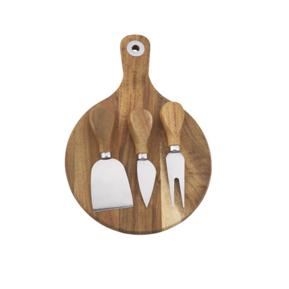 Tempa Fromagerie Round 4pc Cheese Board Set - Funky Gifts NZ