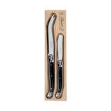 Laguiole by Verdier - Cheese Knife/Pate Spreader Set Black - Funky Gifts NZ