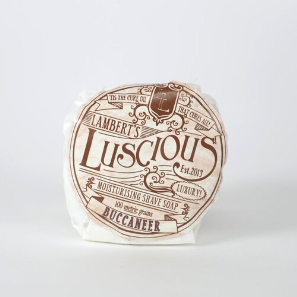 Lambert's Luscious Moisturising Shave Soap - Buccaneer - Funky Gifts NZ