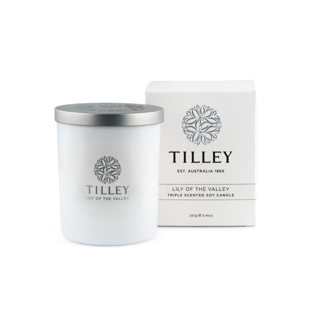 Tilley Soy Candle - Lily of the Valley - Funky Gifts NZ