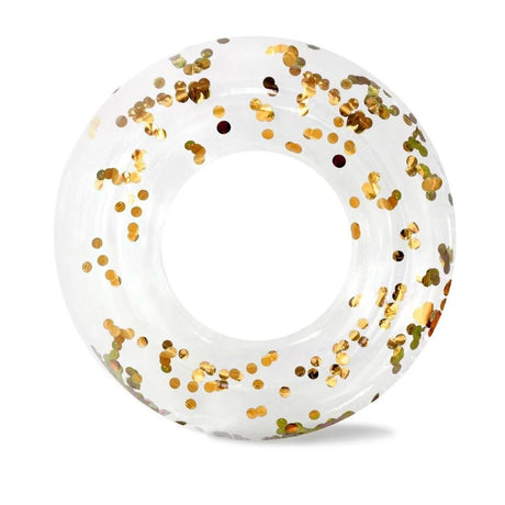 Minnidip Gold Confetti Ring Float - Funky Gifts NZ