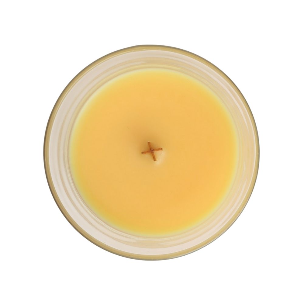 Medium WoodWick Scented Soy Candle - Seaside Mimosa - Funky Gifts NZ