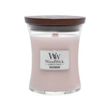 Medium WoodWick Scented Soy Candle - Rosewood - Funky Gifts NZ