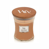 Medium WoodWick Scented Soy Candle - Vanilla Toffee - Funky Gifts NZ