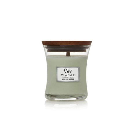 Small WoodWick Scented Soy Candle - Whipped Matcha - Funky Gifts NZ