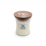 Small WoodWick Scented Soy Candle - White Tea & Jasmine - Funky Gifts NZ