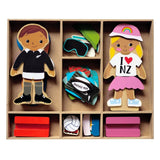 Kiwi Kids Wooden Dress Up Set - Tane & Ruby - Funky Gifts NZ