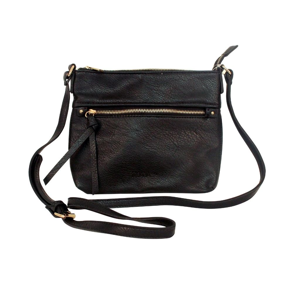 Thorndon Cross-Body Bag - Black - Funky Gifts NZ