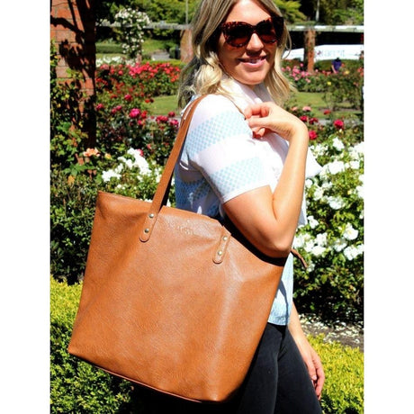 Khandallah Tote Bag - Tan - Funky Gifts NZ