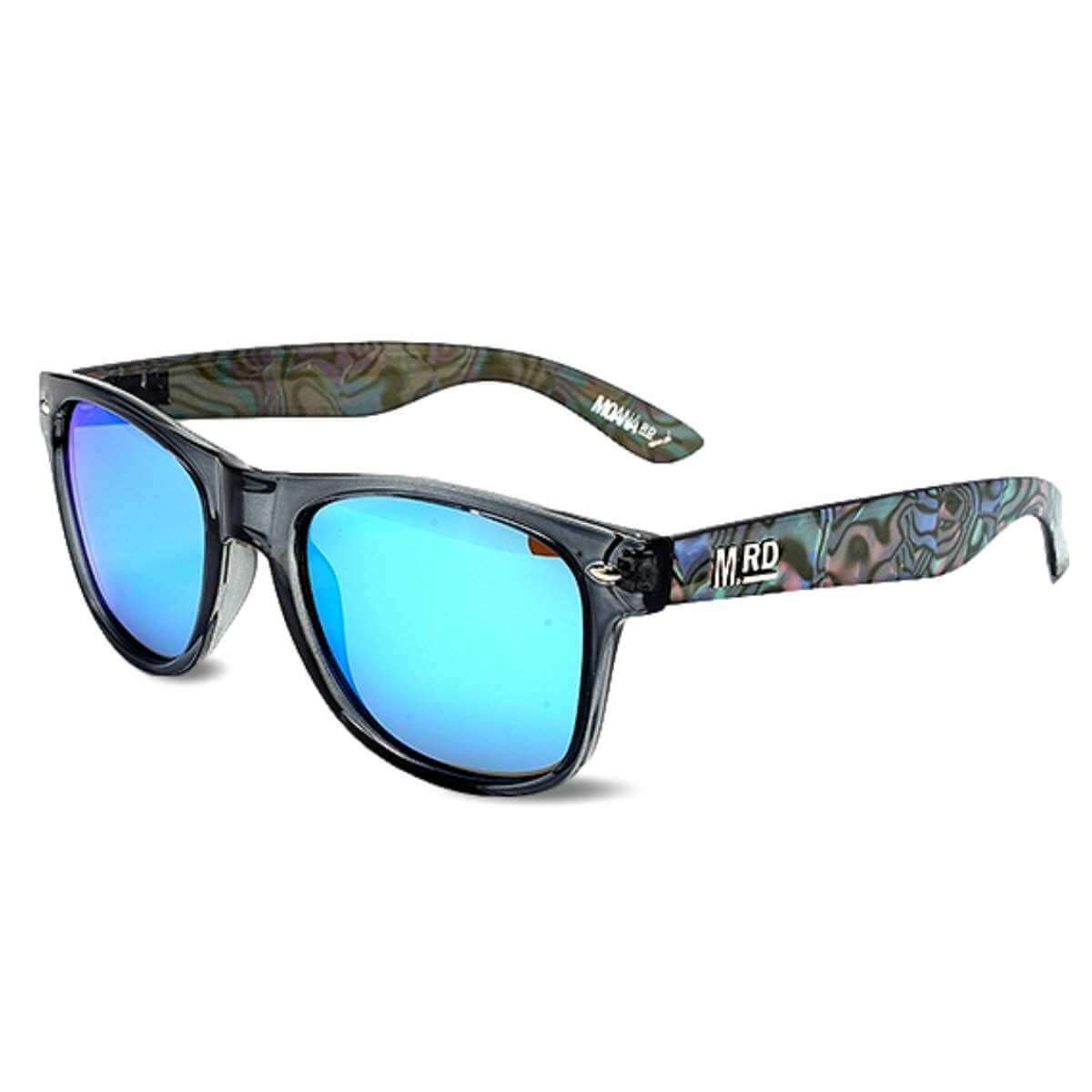 Moana Road Sunglasses - Plastic Fantastic Black with Paua #3278 - Funky Gifts NZ