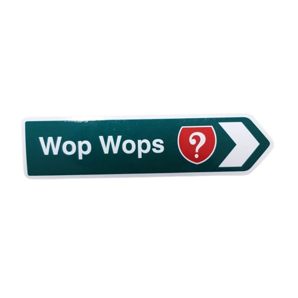 NZ Road Sign Magnet - Wop Wops - Funky Gifts NZ