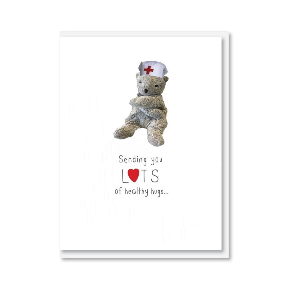 NZ MADE Greeting Card - Healthy Hugs - Funky Gifts NZ