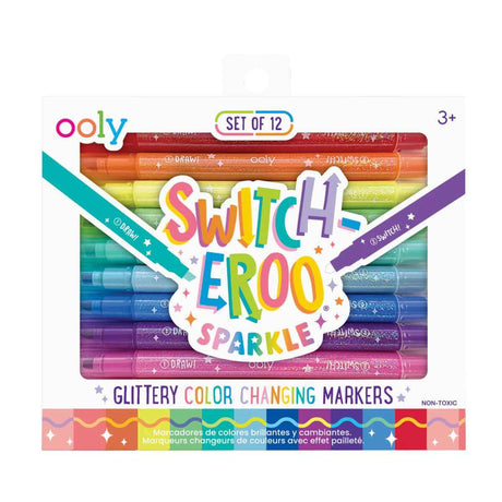 Switch-eroo! Glittery Colour Changing Markers - Funky Gifts NZ