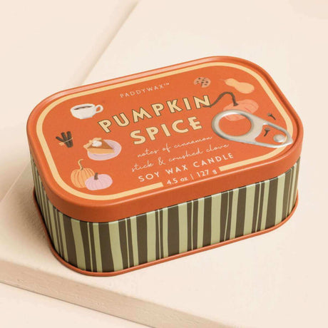 Paddywax Bistro Tin Candle - Pumpkin Spice - Funky Gifts NZ