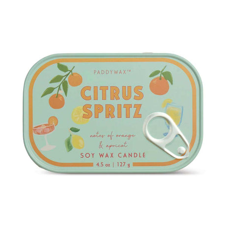 Paddywax Bistro Tin Candle - Citrus Spritz - Funky Gifts NZ