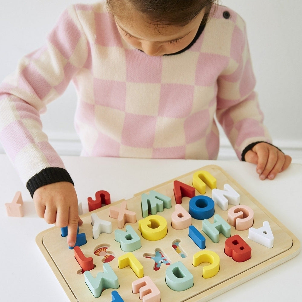 Petit Collage ABC Puzzle Tray - Funky Gifts NZ