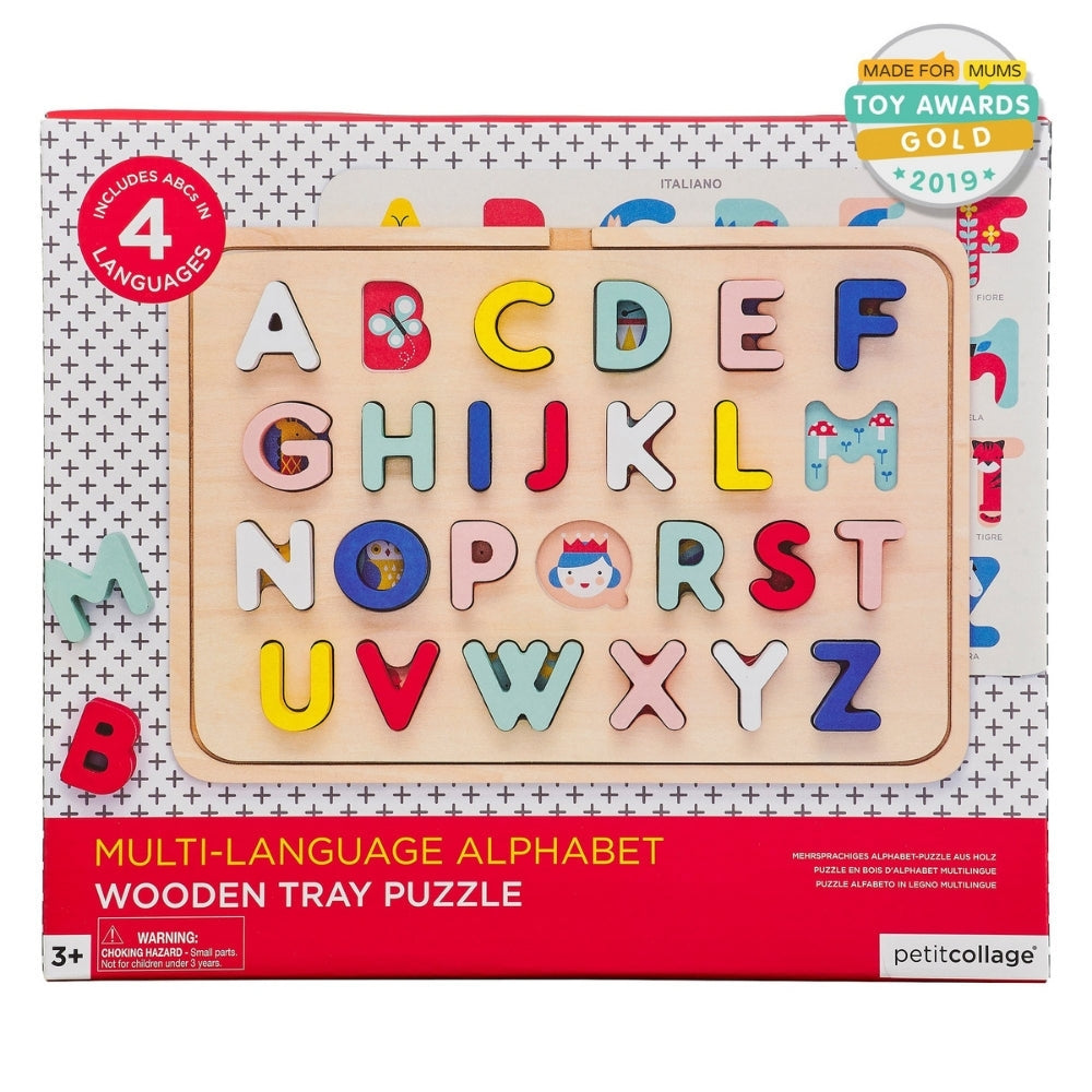 Petit Collage ABC Puzzle Tray - Funky Gifts NZ