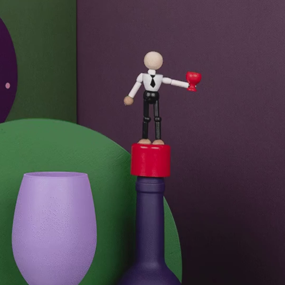 Wasted Collapsible Bottle Stopper