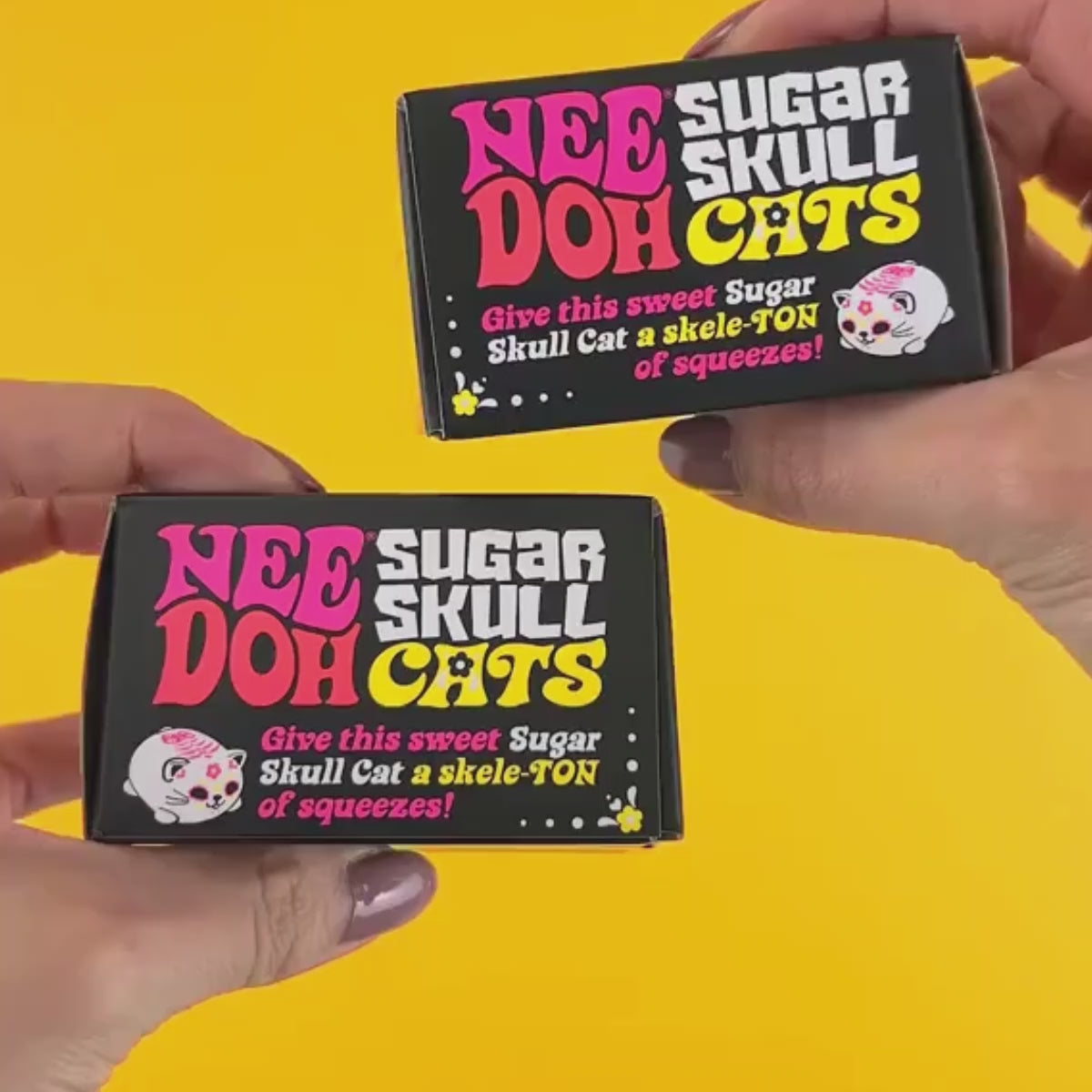 NeeDoh - Sugar Skull Cat *PRE ORDER