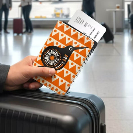 Retro Kiwi Passport Holder - Funky Gifts NZ