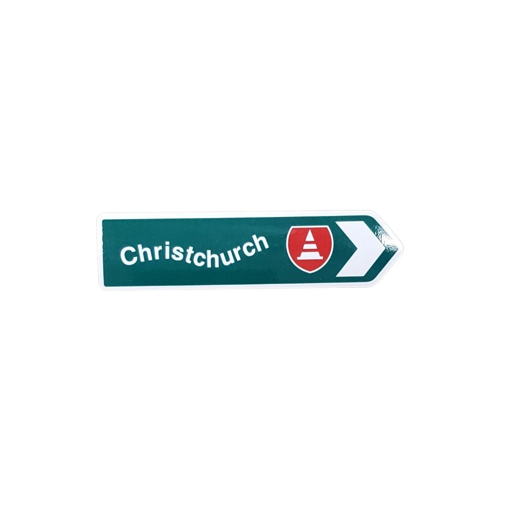 NZ Road Sign Magnet - Christchurch (wonky) – Funky Gifts NZ