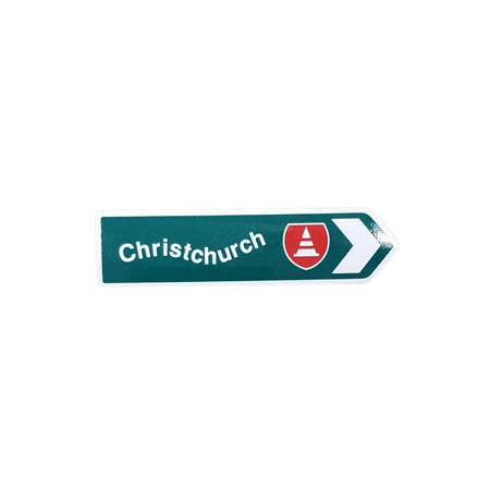 NZ Road Sign Magnet - Christchurch (wonky) - Funky Gifts NZ