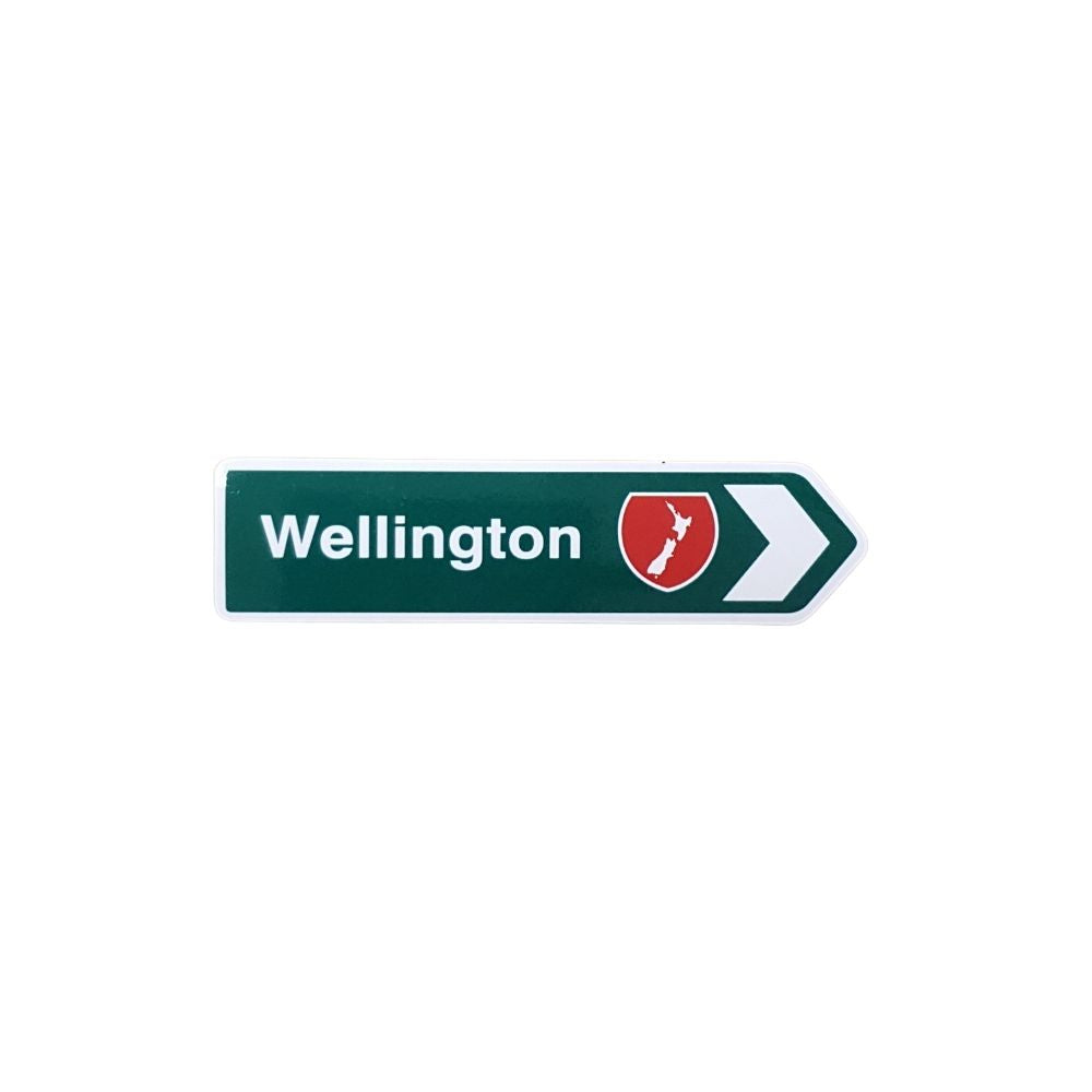 NZ Road Sign Magnet - Wellington - Funky Gifts NZ