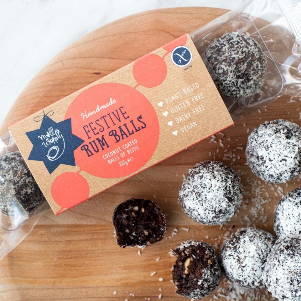 Molly Woppy Gluten Free Festive Rum Balls - Funky Gifts NZ