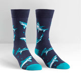 Sock It To Me - Men's Crew Socks - Shark Attack - Funky Gifts NZ