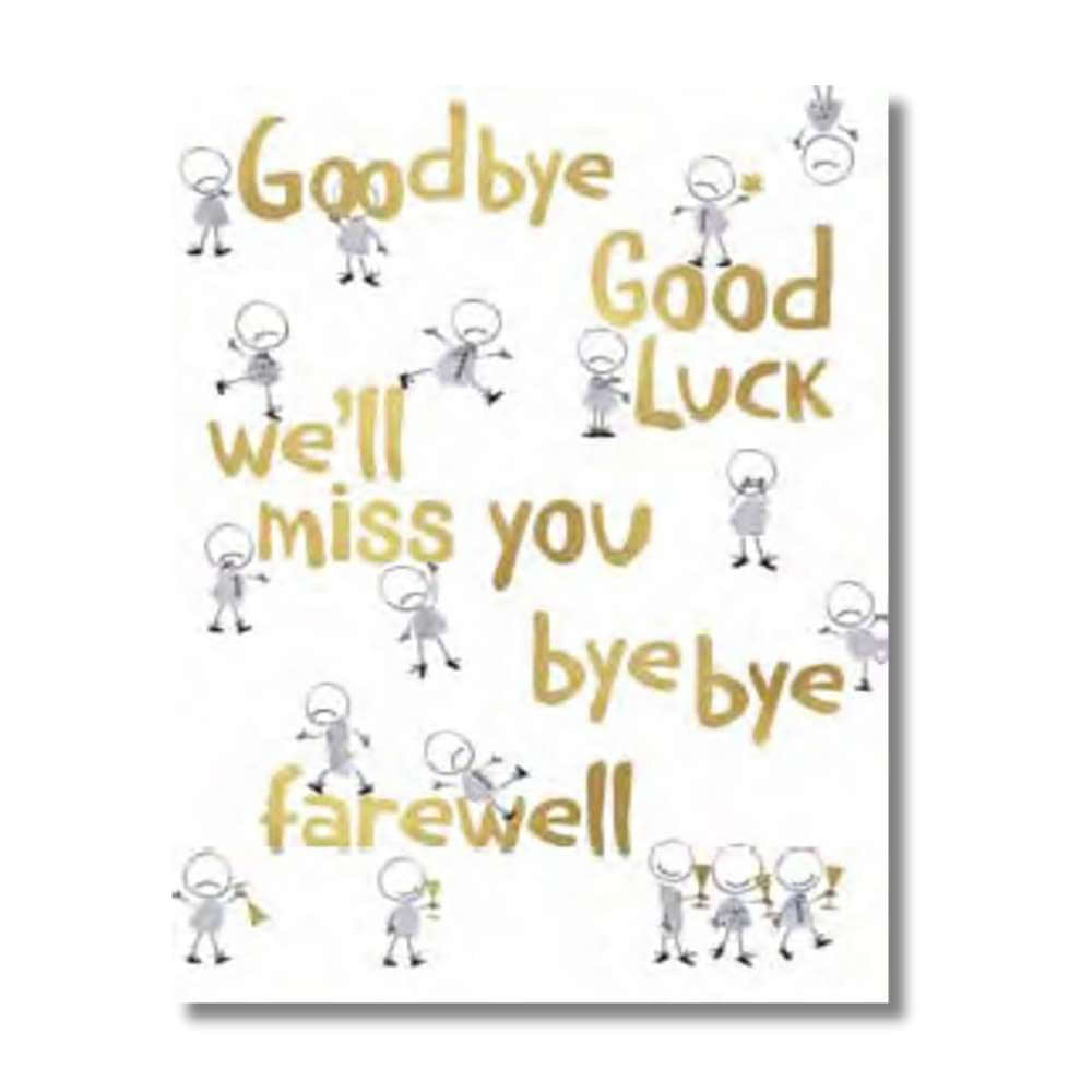 Large Greeting Card - Smudge Goodbye - Funky Gifts NZ