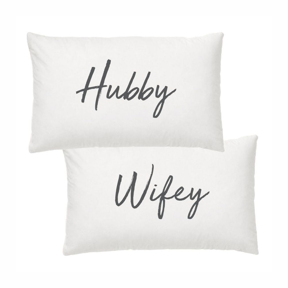 Hubby & Wifey Pillowcase Set - Funky Gifts NZ