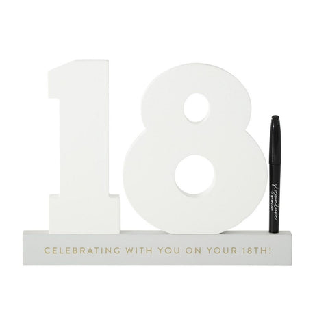 Signature Numbers - 18th Birthday - Funky Gifts NZ