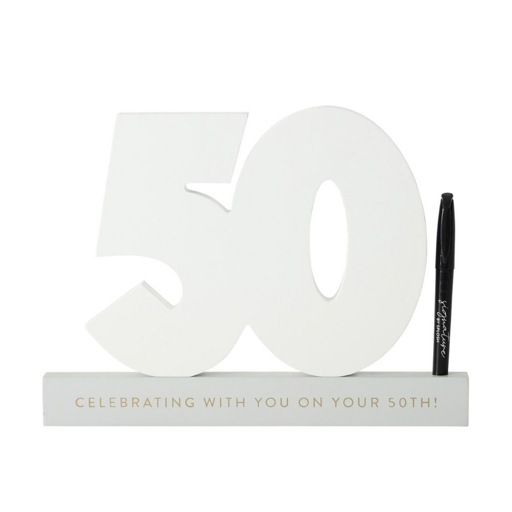 Signature Numbers - 50th Birthday - Funky Gifts NZ