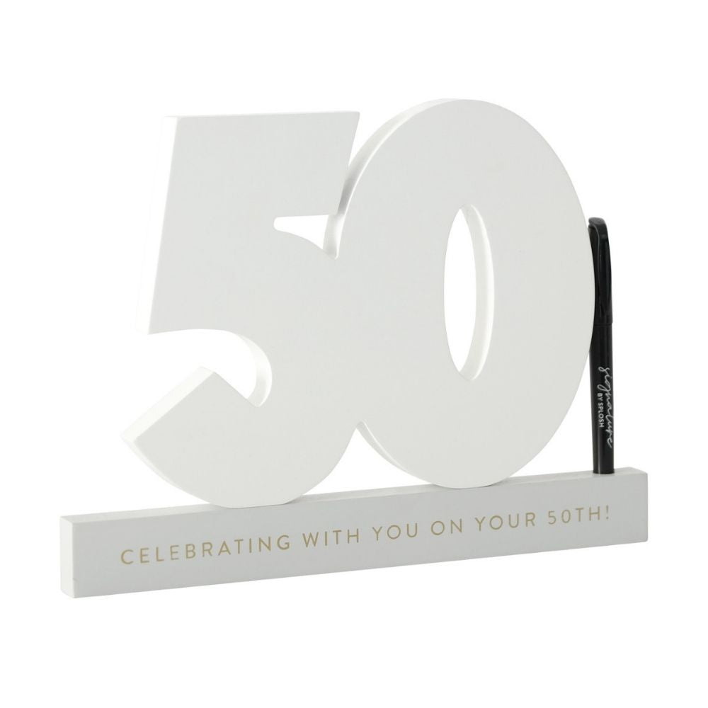 Signature Numbers - 50th Birthday - Funky Gifts NZ