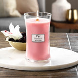 Large WoodWick Scented Soy Candle - Melon Blossom - Funky Gifts NZ