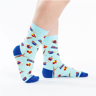 Sock It To Me - Women's Crew Socks - Pool Party - Funky Gifts NZ