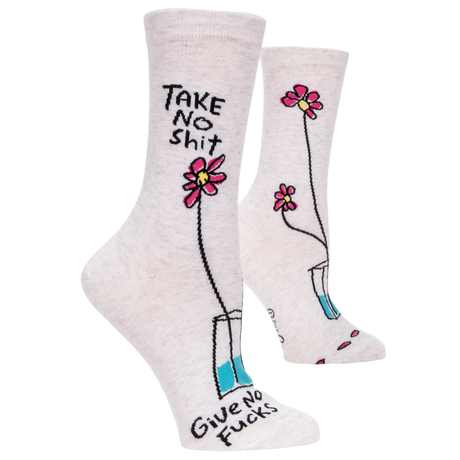Women's Socks– Take No Sh*t - Blue Q - Funky Gifts NZ