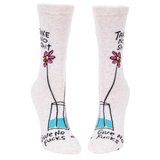 Blue Q Socks – Women's Crew – Take No Sh*t - Funky Gifts NZ