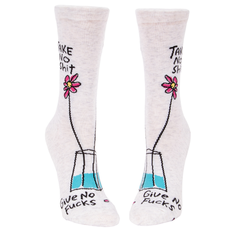 Women's Socks– Take No Sh*t - Blue Q - Funky Gifts NZ