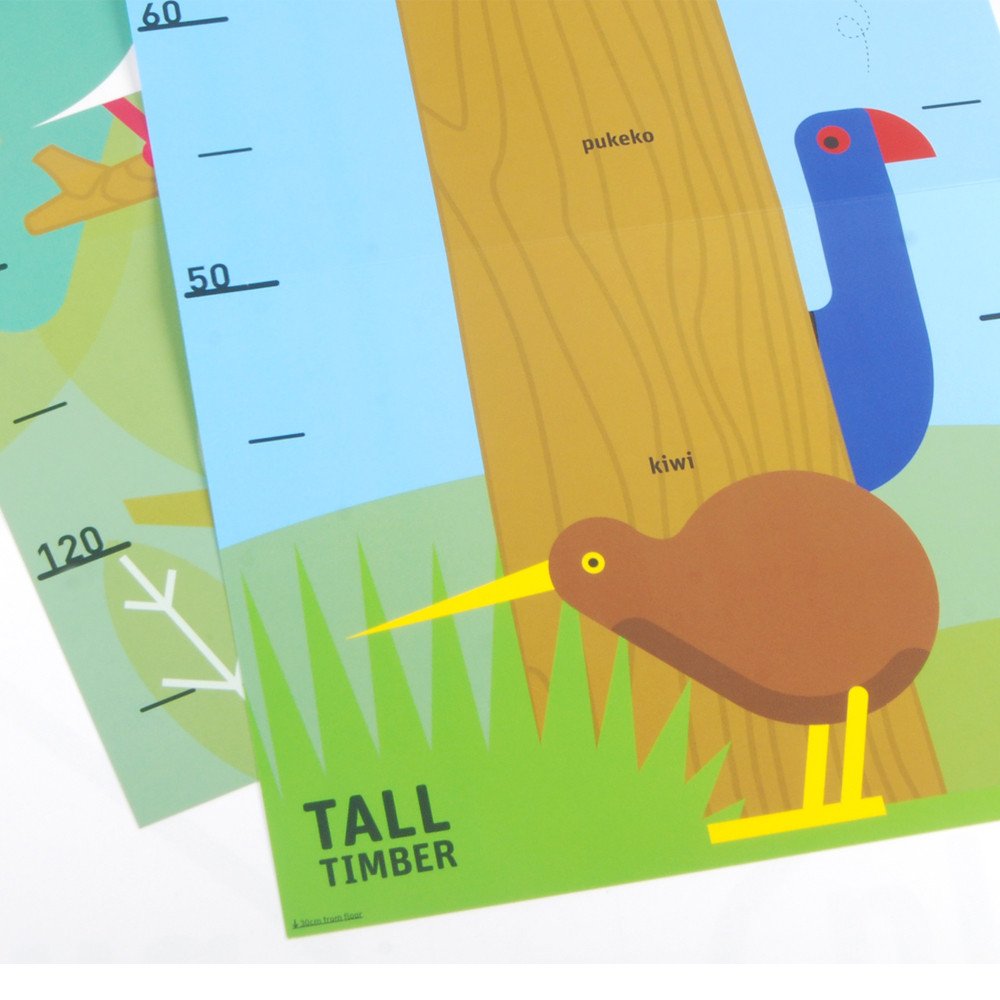 Tall Timber Bird Height Chart - Funky Gifts NZ