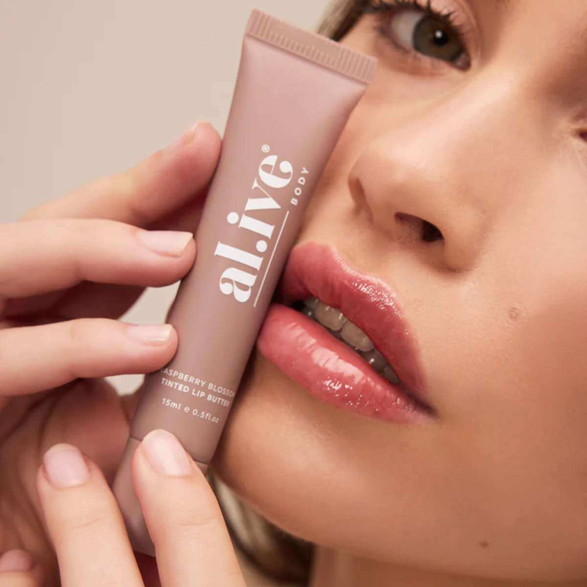 Al.ive Body Tinted Lip Butter - Raspberry Blossom - Funky Gifts NZ