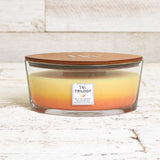 Ellipse WoodWick Scented Soy Candle - Tropical Sunrise - Funky Gifts NZ