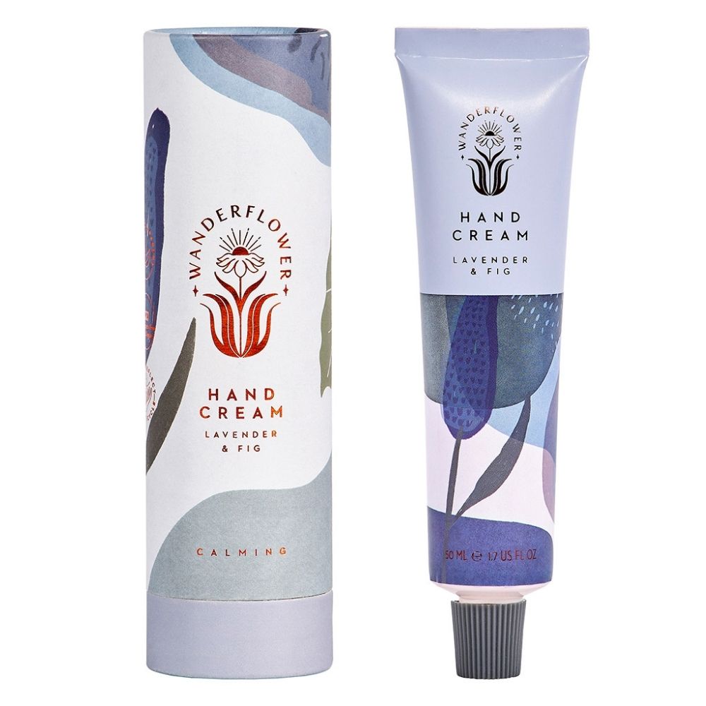 Wanderflower Hand Cream 50ml - Lavender & Fig - Funky Gifts NZ