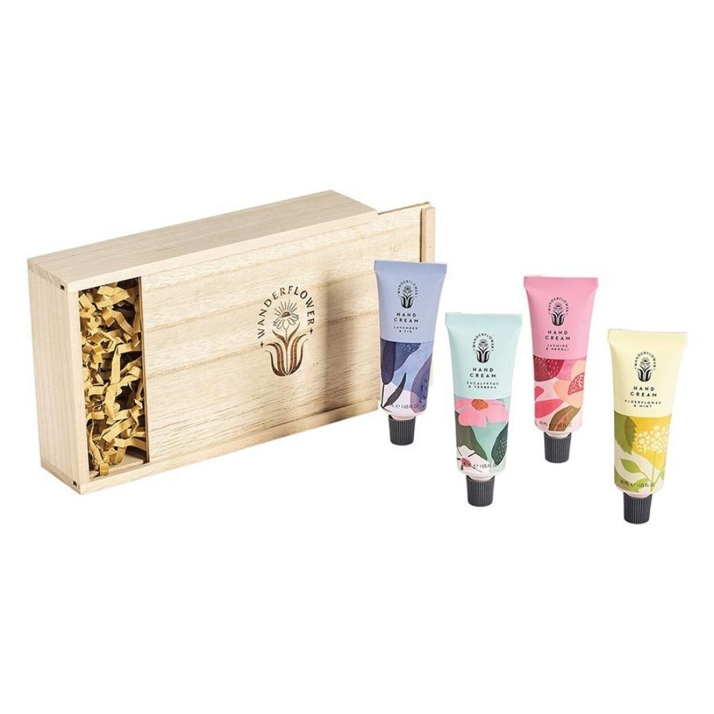 Wanderflower Hand Cream Library Gift Set - Funky Gifts NZ