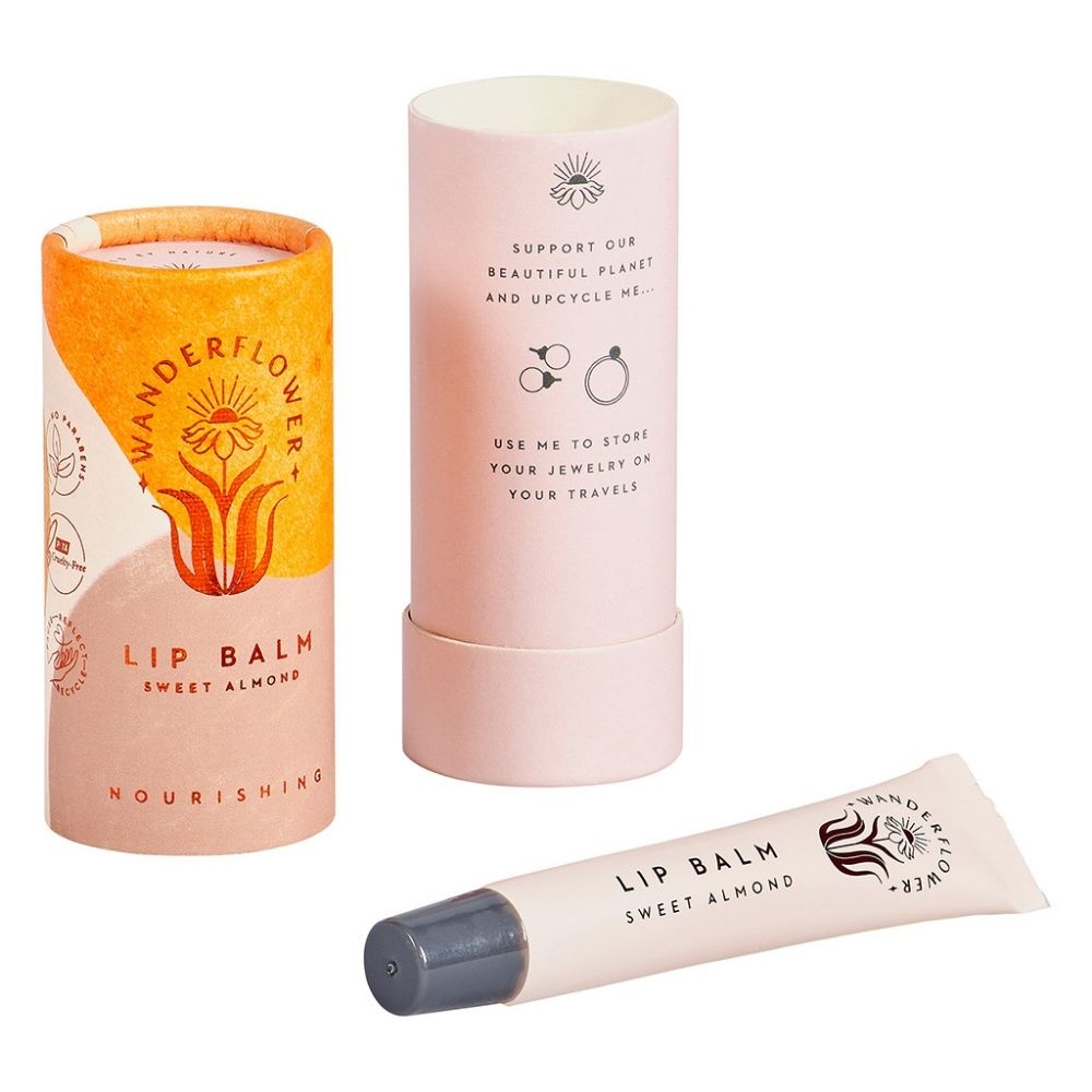 Wanderflower Lip Balm - Sweet Almond - Funky Gifts NZ