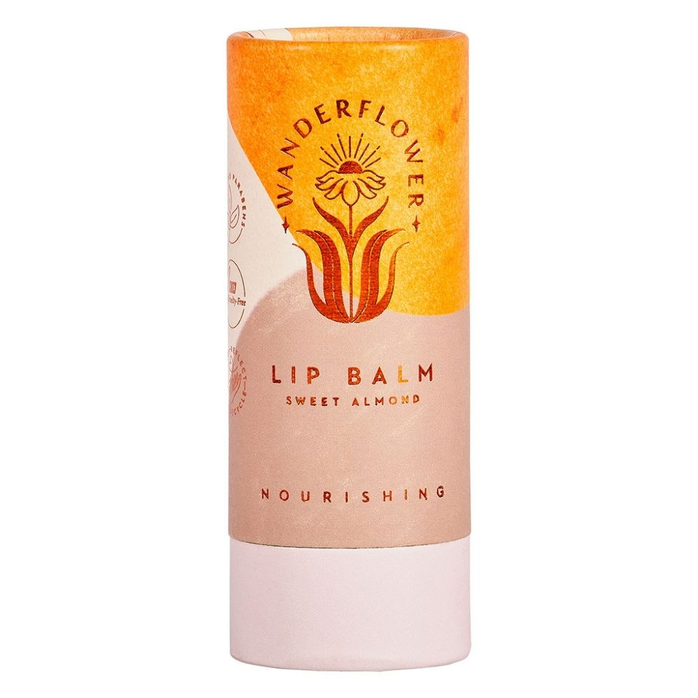 Wanderflower Lip Balm - Sweet Almond - Funky Gifts NZ