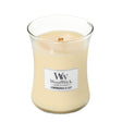 Medium WoodWick Scented Soy Candle - Lemongrass & Lily - Funky Gifts NZ