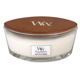 Ellipse WoodWick Scented Soy Candle - White Tea & Jasmine - Funky Gifts NZ