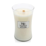 Large WoodWick Scented Soy Candle - White Tea & Jasmine - Funky Gifts NZ